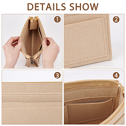 Wool Felt Purse Organizer Insert&nbsp;FIND-WH0126-38A