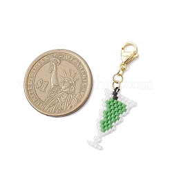 Handmade Glass Seed Beaded Pendant Decorations&nbsp;HJEW-MZ00356-02
