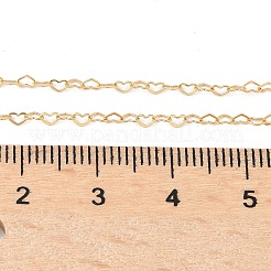 1/20 14K Gold Filled Heart Link Chain Necklaces for Women&nbsp;NJEW-Z068-03G-02