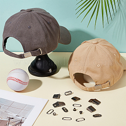 40Sets Iron Baseball Hat Cap Buckle Strap Clasp Clip Kit&nbsp;FIND-BC0014-10B