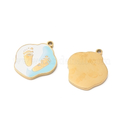 304 Stainless Steel Enamel Pendants&nbsp;STAS-S156-01G-03