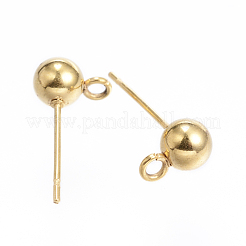 304 Stainless Steel Stud Earring Findings&nbsp;STAS-E147-24G