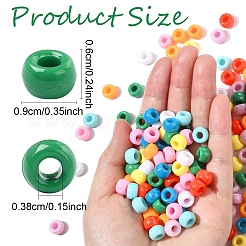200Pcs Opaque Plastic Beads&nbsp;KY-YW0001-79A