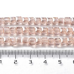 Electroplate Glass Beads Strands&nbsp;EGLA-R030-4x4mm-28