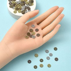 100Pcs 4 Colors Gear Tibetan Silver Alloy Spacer Beads&nbsp;TIBEB-YW0001-66