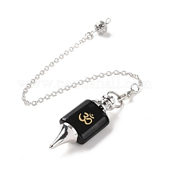 Mixed Gemstone Dowsing Pendulum Big Pendants&nbsp;G-A207-02P