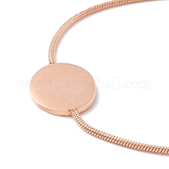 Enamel Oval with Star Link Slider Bracelet with Snake Chain for Women&nbsp;STAS-P302-11KCG