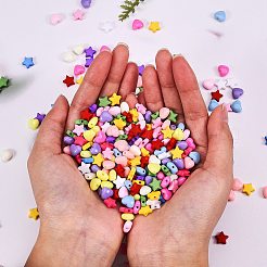 1500Pcs 15 Style Opaque Acrylic Beads&nbsp;SACR-SZ0001-13