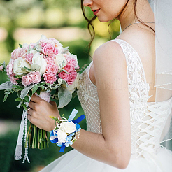 2Pcs Silk Cloth Wrist Corsage&nbsp;AJEW-CP0009-44
