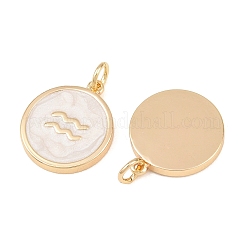 Brass Enamel Pendants&nbsp;KK-CBA652E-01K