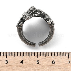 316 Surgical Stainless Steel Open Cuff Rings&nbsp;RJEW-R019-01AS-01