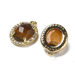 Natural Mixed Gemstone Faceted Oval Pendants&nbsp;G-I375-02G