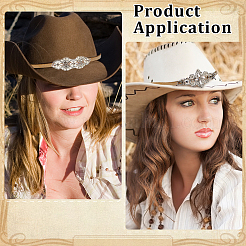 2Pcs Polyester Cord Hat Bands&nbsp;HJEW-BC00097