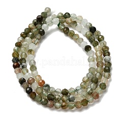 Natural Green Rutilated Quartz Beads Strands&nbsp;G-RM2025-A14-3mm-B