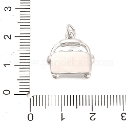 Brass Micro Pave Cubic Zirconia Pendants&nbsp;KK-H527-28P