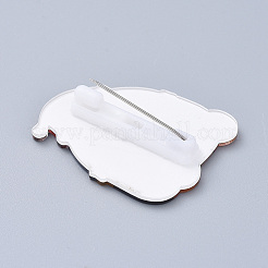 Acrylic Safety Brooches&nbsp;JEWB-D008-A12