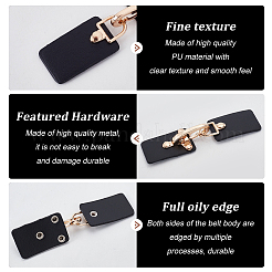 4 Sets Imitation Leather Toggle Buckle&nbsp;FIND-FG0002-57