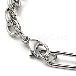 Non-Tarnish 201 Stainless Steel Figaro Chain Bracelets&nbsp;STAS-Z056-09P