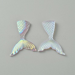Luminous Transparent Resin Cabochons&nbsp;RESI-WH0036-07B