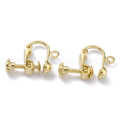 Brass Clip-on Earring Findings&nbsp;KK-Z007-21G