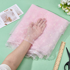 Nylon Butterfly Pattern Fabric&nbsp;DIY-WH0678-91B