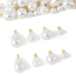 24Pcs 4 Styles ABS Plastic Imitation Pearl Charms&nbsp;KK-FS0001-79