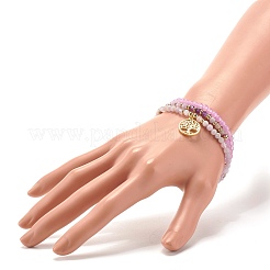 Stone Stretch Bracelets Set&nbsp;BJEW-JB07334