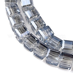 Electroplate Glass Beads Strands&nbsp;EGLA-H108-01A-PL05
