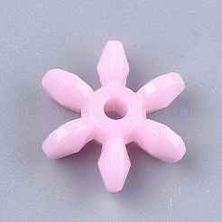 Opaque Solid Color Acrylic Paddle Beads&nbsp;MACR-T030-01