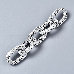 Spray Painted CCB Plastic Linking Rings&nbsp;CCB-Q091-016A