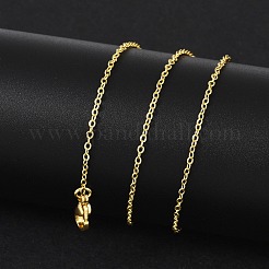 Brass Cable Chain Necklaces for Women&nbsp;NJEW-G084-19G