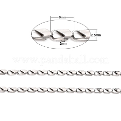 Tarnish Resistant 304 Stainless Steel Link Chains&nbsp;CHS-K002-25