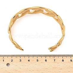 304 Stainless Steel Cuff Bangles for Women&nbsp;BJEW-B134-01G