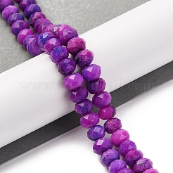 Natural Jade Imitation Sugilite Dyed Beads Strands&nbsp;G-K380-A14-01