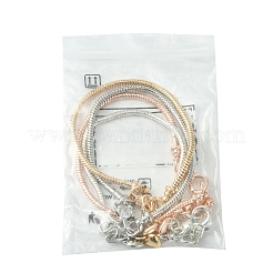 4Pcs 4 Colors Brass European Style Bracelet Making&nbsp;MAK-FS0001-04