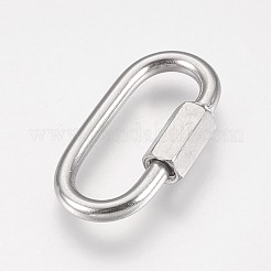 Tarnish Resistant 304 Stainless Steel Keychain Clasp Findings&nbsp;X-STAS-K183-02-A