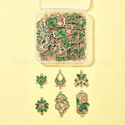 36Pcs 6 Styles Alloy Enamel Connector Charms&nbsp;FIND-FS0004-46A