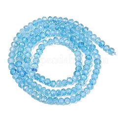 Natural Blue Topaz Beads Strands&nbsp;G-B175-A21-3x4mm