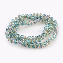 Electroplate Glass Beads Strands&nbsp;GLAA-K027-FR-A02