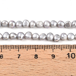 Natural Cultured Freshwater Pearl Beads Strands&nbsp;PEAR-N014-03J-01