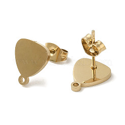 Ion Plating(IP) 304 Stainless Steel Stud Earring Findings&nbsp;STAS-I206-33G
