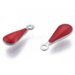 304 Stainless Steel Enamel Charms&nbsp;STAS-N092-178B
