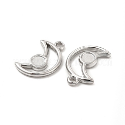 Tarnish Resistant 304 Stainless Steel Pendants Cabochon Settings&nbsp;STAS-B032-20P