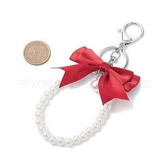 5Pcs 5 Colors Polyester Bowknot Pendant Keychains&nbsp;KEYC-JKC01423