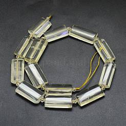 Natural Lemon Quartz(Heated) Beads Strands&nbsp;G-E530-16P
