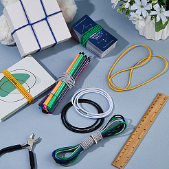12Pcs 6 Colors Elastic Trash Bag Bands for Garbage Cans&nbsp;FIND-FH0017-03