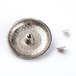 Alloy & Imitation Turquoise Craft Solid Screw Rivet&nbsp;PALLOY-WH0084-23B
