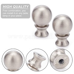 Zinc Alloy Ball Lamp Finials for Lamps Top Knob&nbsp;FIND-WH0048-52