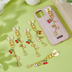 6Pcs 12 Styles Alloy Enamel Pendant Decorations&nbsp;HJEW-DC00161