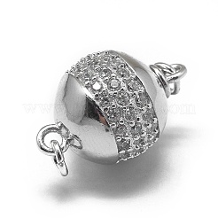 Rhodium Plated 925 Sterling Silver Box Clasps&nbsp;STER-L057-008C